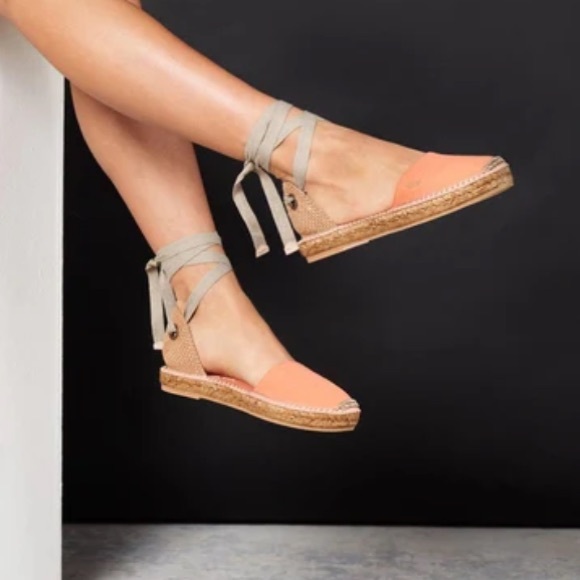 NWT Viscata Barcelona Candell Limited Edition Canvas Espadrille Flats, Lipstick - Picture 6 of 8